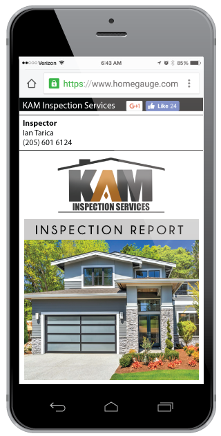 phoneimg Homegauge CRL Digital Home Inspection Report